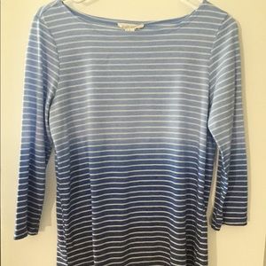 Ombré 3/4 sleeve top